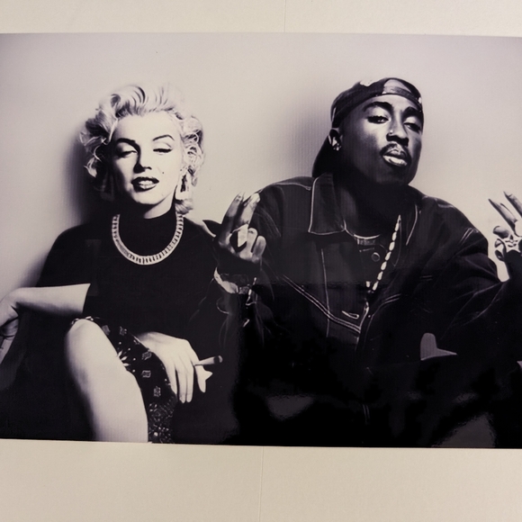 Marilyn Monroe and Tupac Original Wall Art Framed 5x7 choice - Picture 5 of 5
